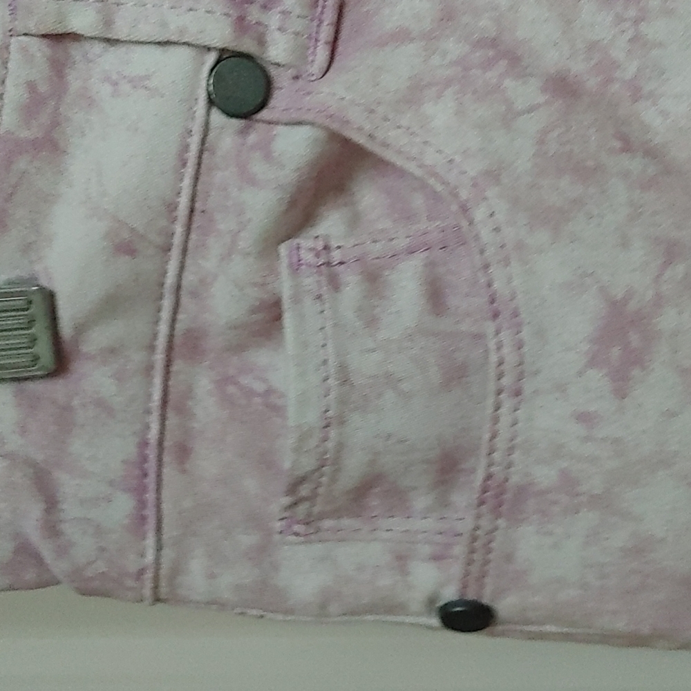Design lab stretchy light purple and white pants 28 - Picture 3 of 12